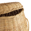 Fan Palm Lidded Box - 23'' Natural Basket