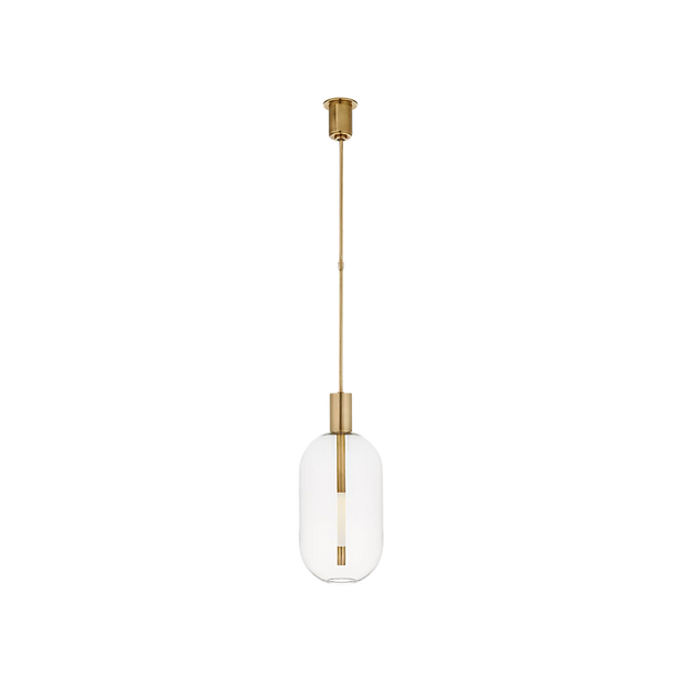 Nye Tall Pendant Burnished Brass