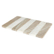 White Marble & Tan Stripe Board
