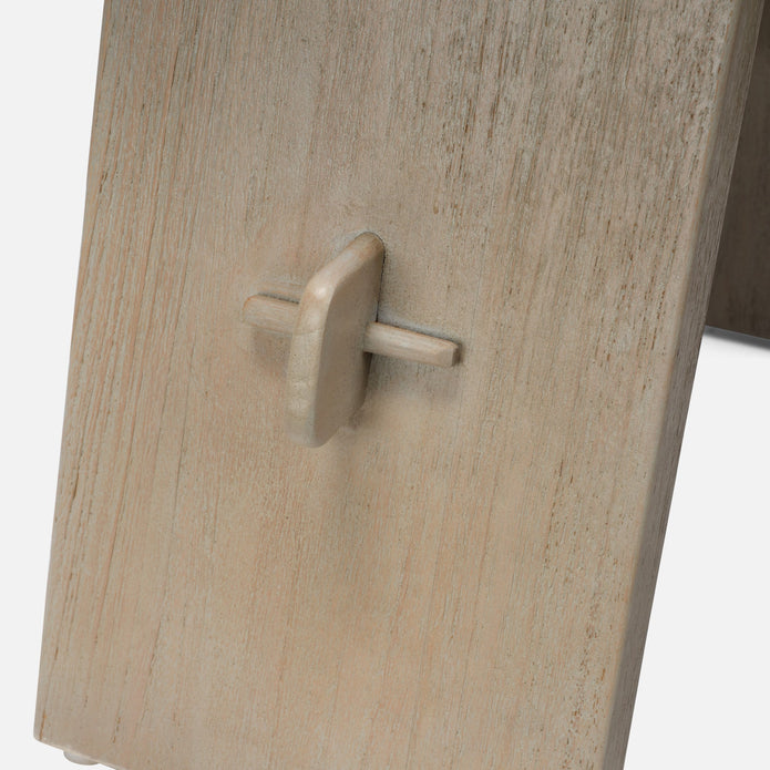 Ned Bench Graywashed Teak