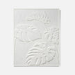 Arber I Wall Art Monstera White Jute Plaster
