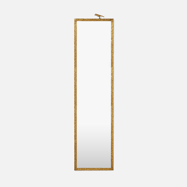 Joelle One Bird Mirror Polished Brass Metal