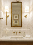 Joelle One Bird Mirror Polished Brass Metal