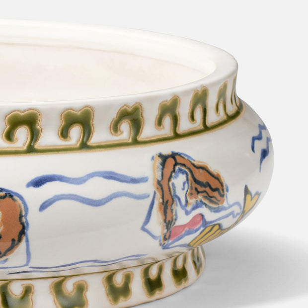Nerina Bowl Gold Mermaid Ceramic
