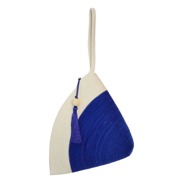 Handle Clutch Bag – Royal Blue Block