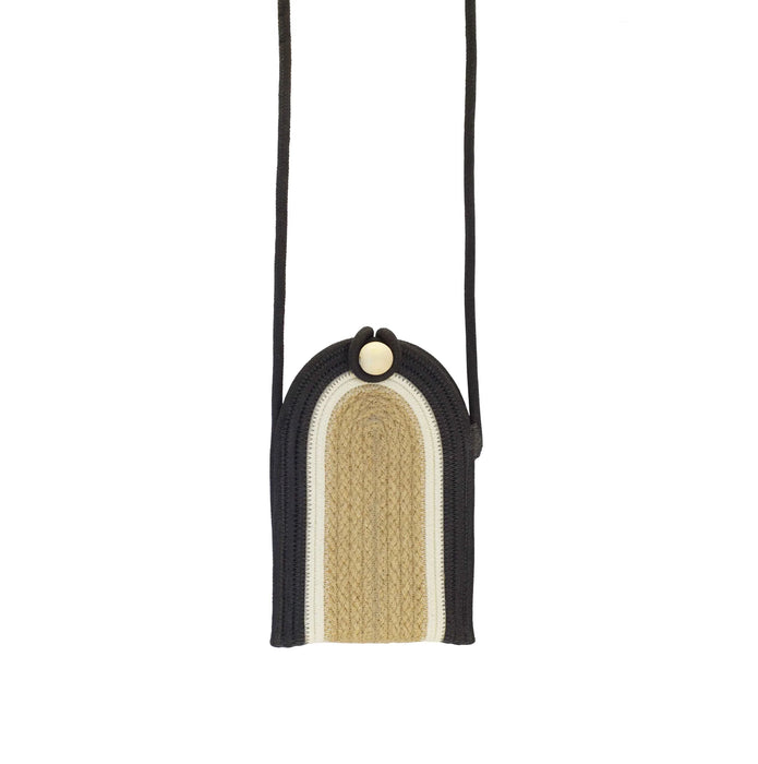 Phone Pouch – Charcoal Jute Jungle