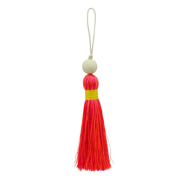 Multicoloured Tassel XL – Pink & Orange