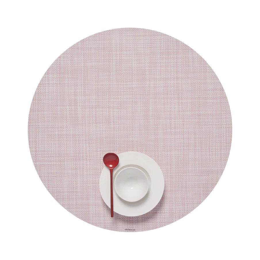 Mini Basketweave Placemat - Blush
