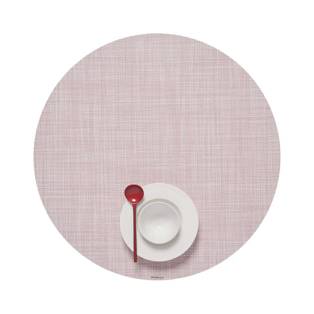 Mini Basketweave Placemat - Blush