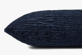 Navy Ruffled Pillow