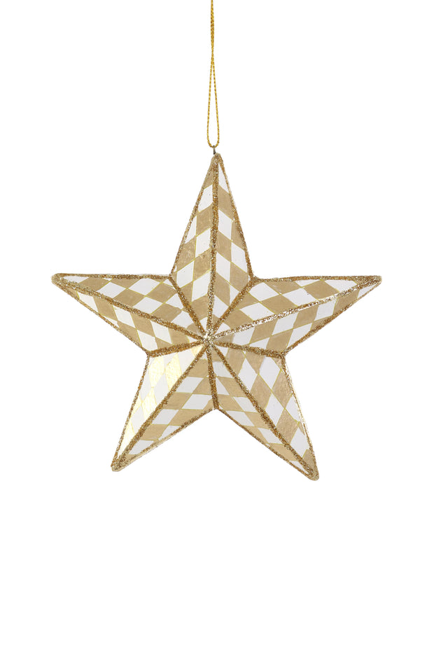 Checkered Gold Star