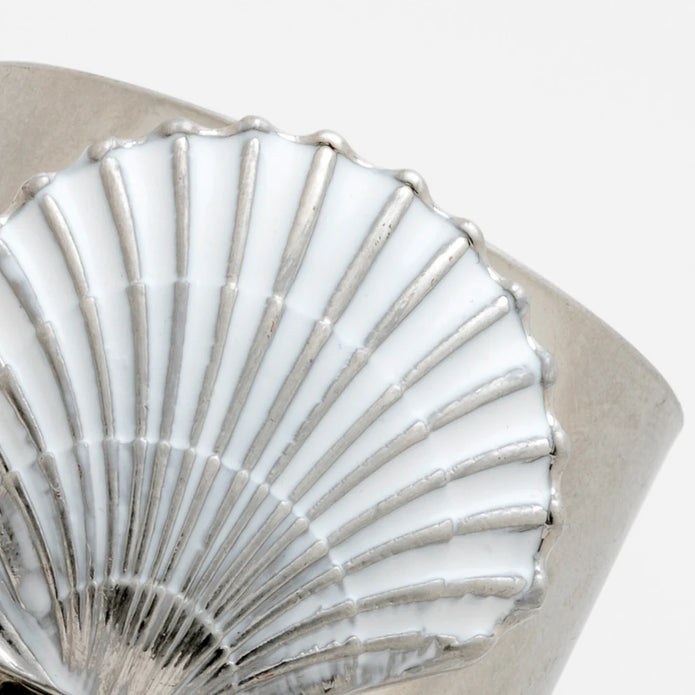 Painted Shell Napkin Rings (Set of 2)