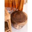 Newcomb Organic Wood Drum Ottoman