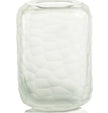 Hammered Frosted Glass Vase - L