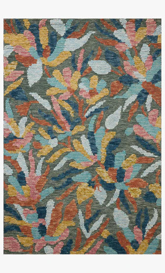 TIL-05 Green/Multi Rug