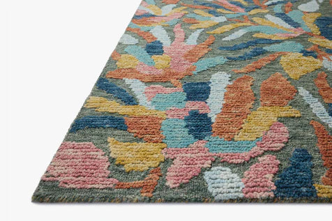 TIL-05 Green/Multi Rug
