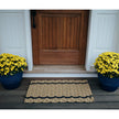 Wheat with Two Charcoal Stripes Doormat