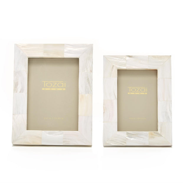 Pearly White Photo Frame