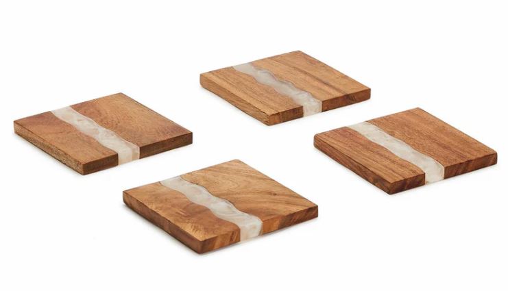 Verglas Coaster Set with Holder