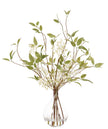White Jasmine Artificial Arrangement in Glass Bubble