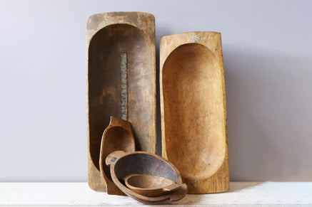 Antique Oval Dough Bowl