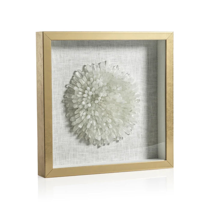Gold Framed Crystal Flower 2