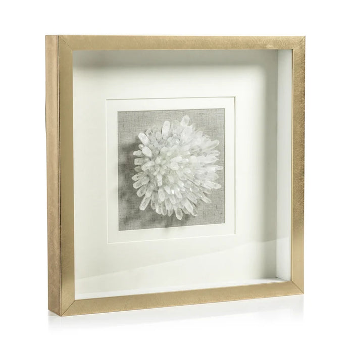 Gold Framed Crystal Flower