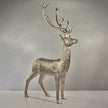 Large Silver Deer Looking Ahead