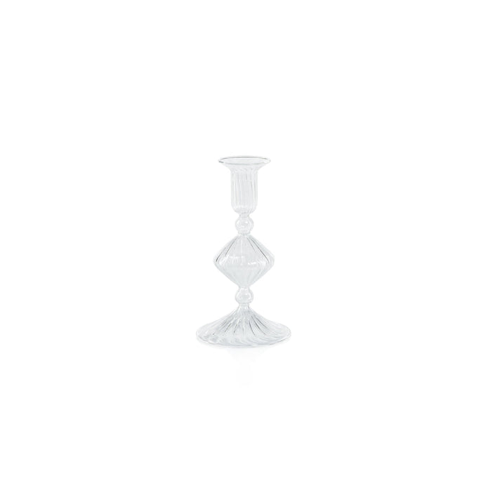 Clear Candeliere Glass Taper Holder