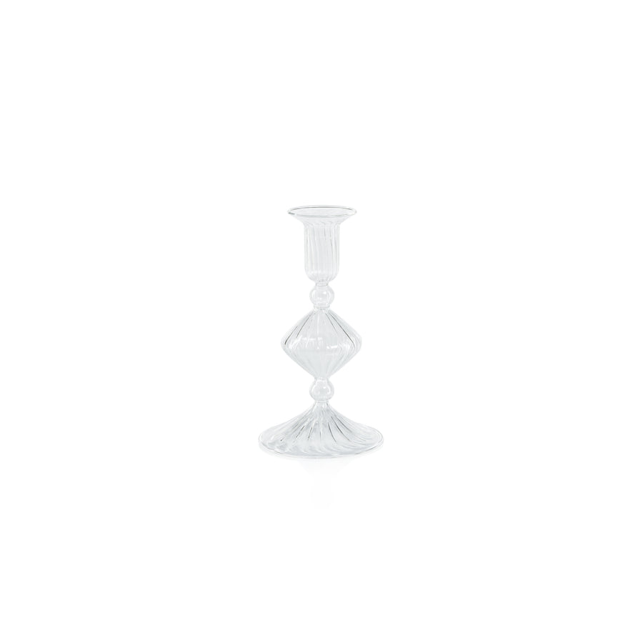 Clear Candeliere Glass Taper Holder