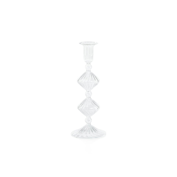 Clear Candeliere Glass Taper Holder