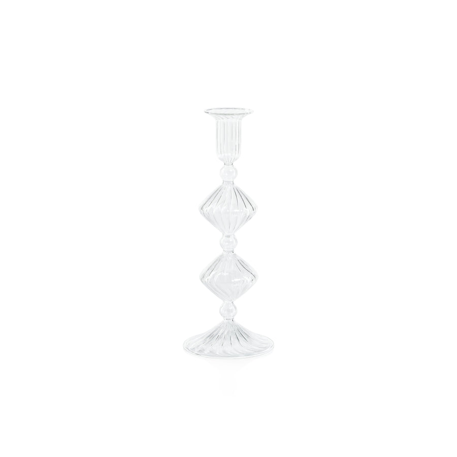 Clear Candeliere Glass Taper Holder