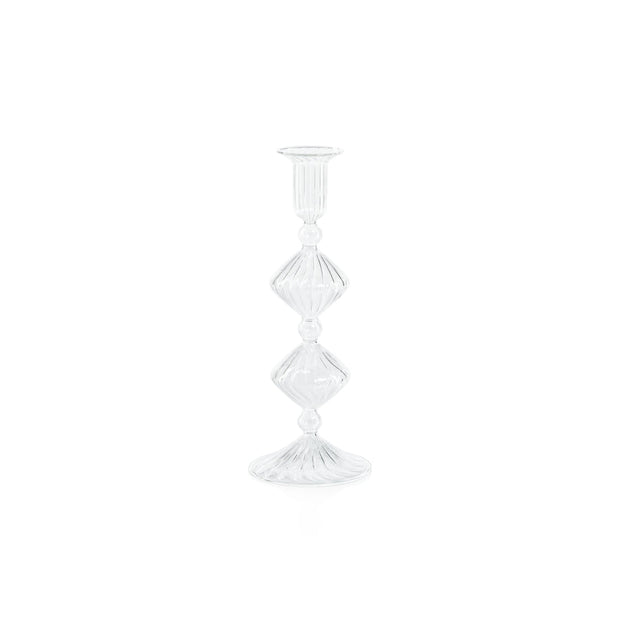 Clear Candeliere Glass Taper Holder