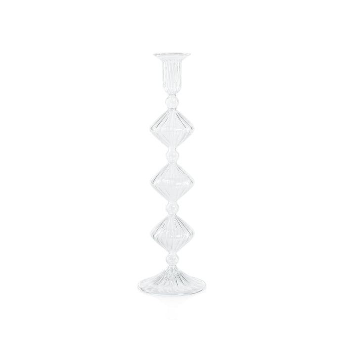 Clear Candeliere Glass Taper Holder