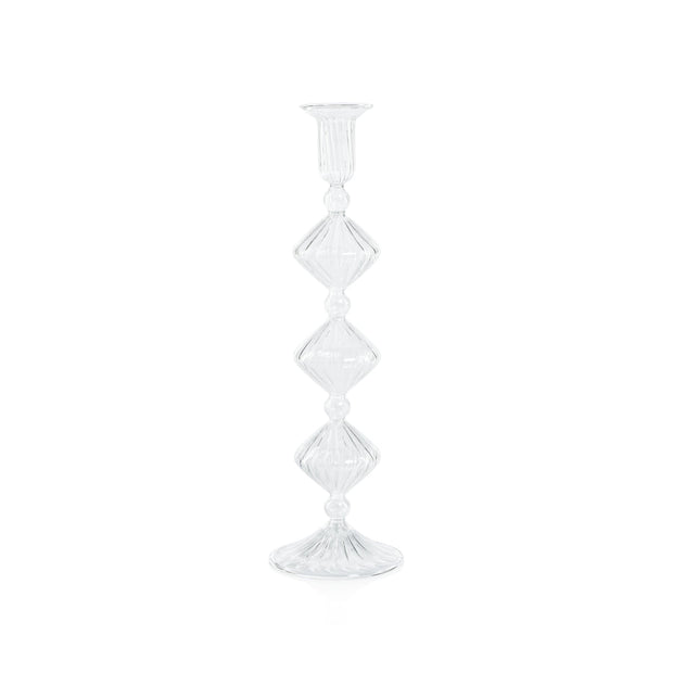 Clear Candeliere Glass Taper Holder