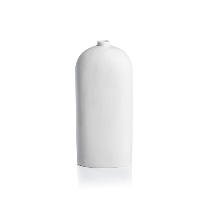 Lily All-White Ceramic Vase - Tall