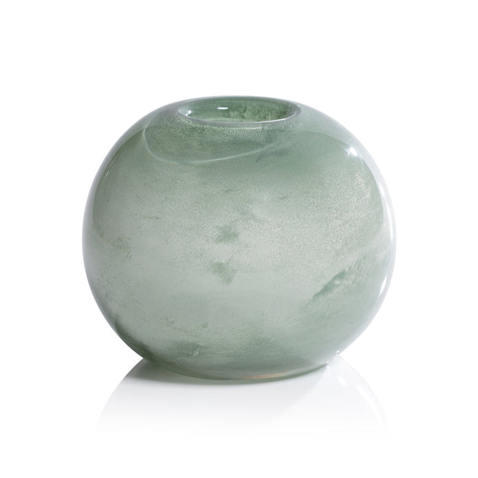 Lumen Sage Blown Glass Vase