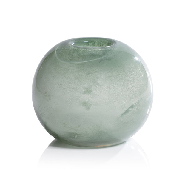 Lumen Sage Blown Glass Vase
