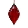 Glitter Stripe Glass Ornament