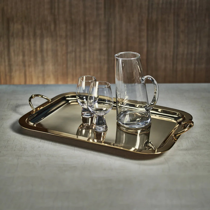 Alessia Rectangular Serving Tray – Gold