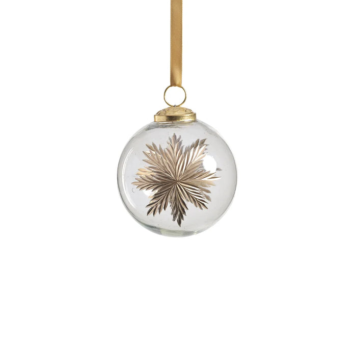 Heirloom Golden Glimmer Glass Ornament