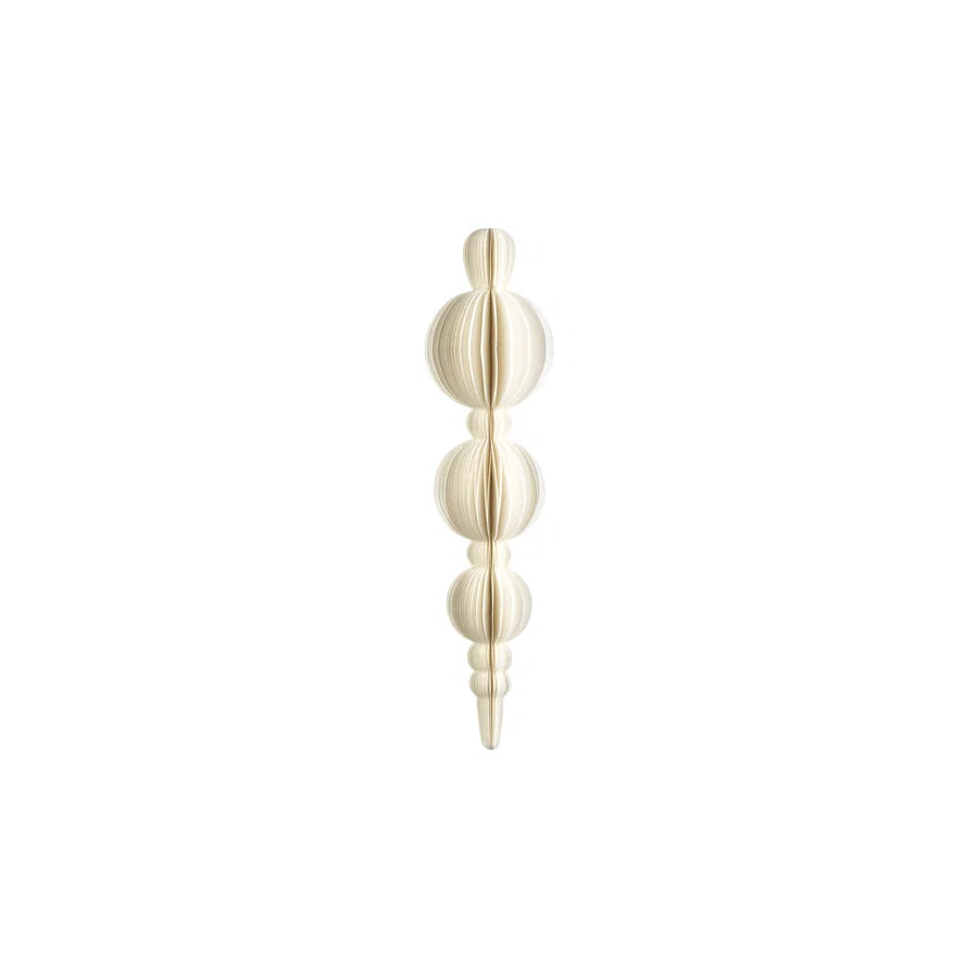 Wish Paper Deco Triple Ball Finial Pendant