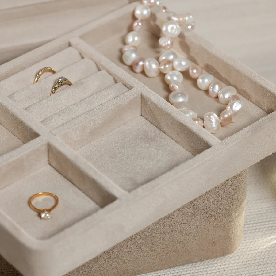 Linea Suede Jewelry Box