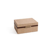 Linea Raffia with Leather Trim Jewelry Box