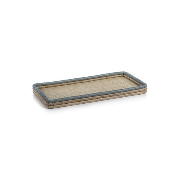 Azure Coast Woven Rattan Rectangular Tray