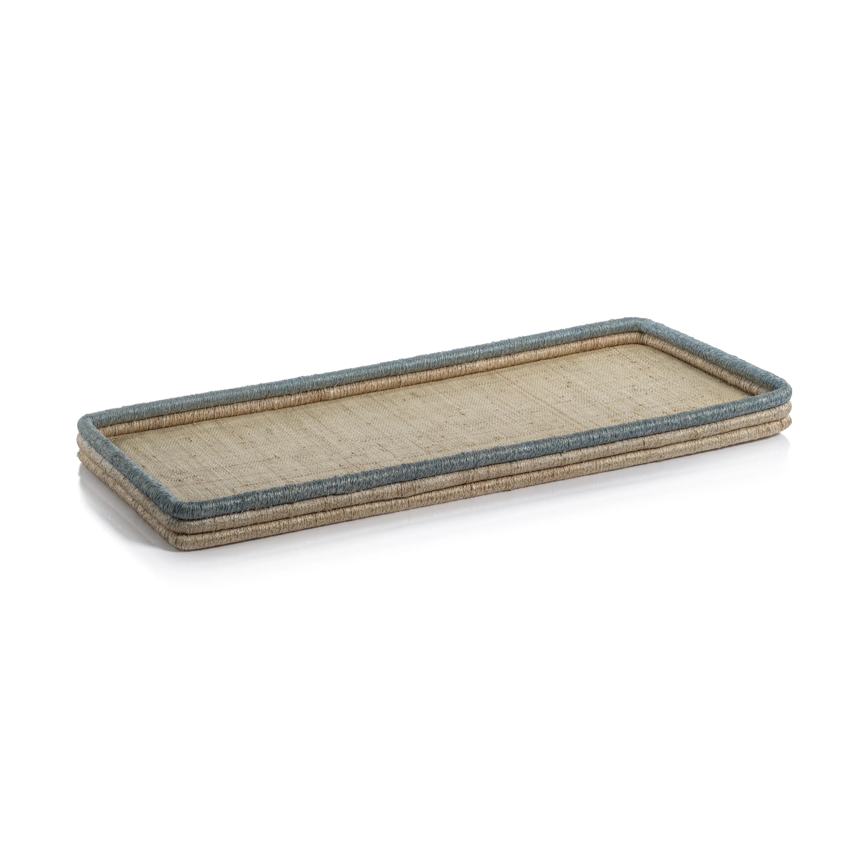 Azure Coast Woven Rattan Rectangular Tray