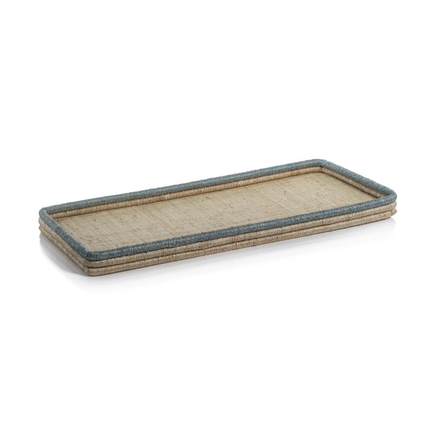 Azure Coast Woven Rattan Rectangular Tray