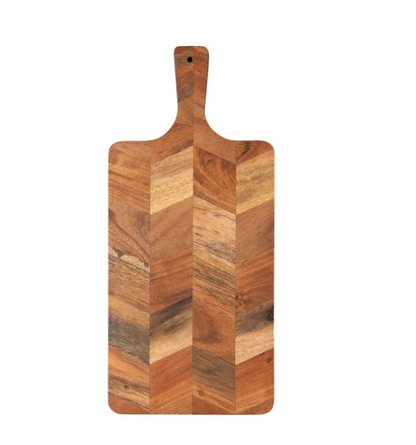 Acacia Chevron Serving Board 17"