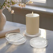 Anya Faceted Glass Coasters - Set/4