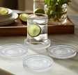 Anya Faceted Glass Coasters - Set/4